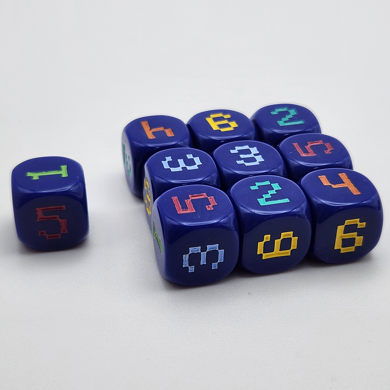 10pcs 14mm 6-Sided Digital Gam - Game Token Counter 评论和价格