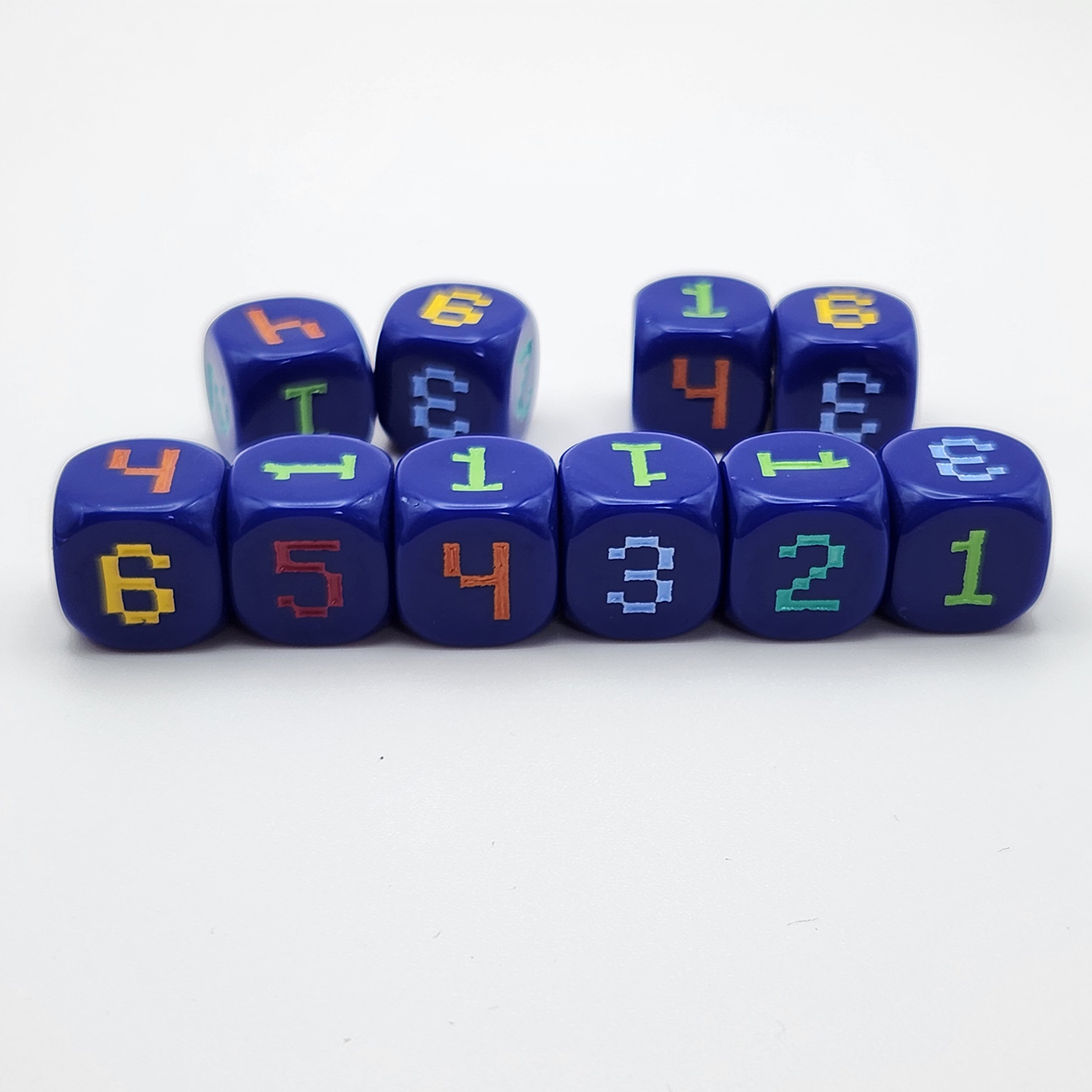 10pcs 14mm 6-Sided Digital Gam - Game Token Counter 评论和价格