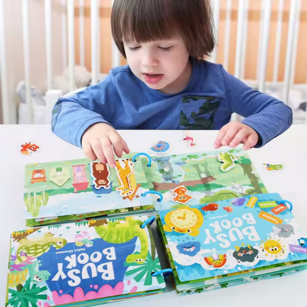 Busy Book Sticker Quiet Book f - Board Game English For Kids 评论和价格