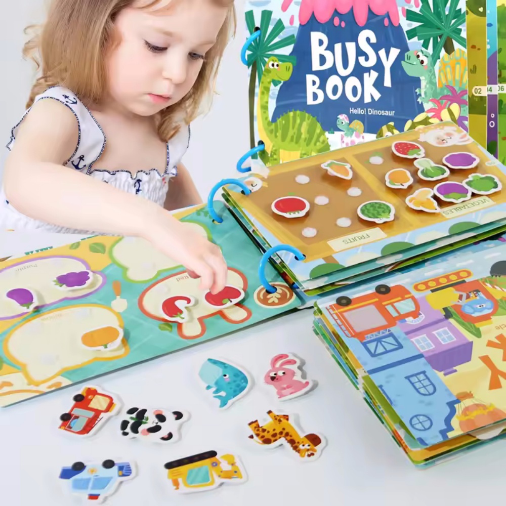 Busy Book Sticker Quiet Book f - Board Game English For Kids 评论和价格