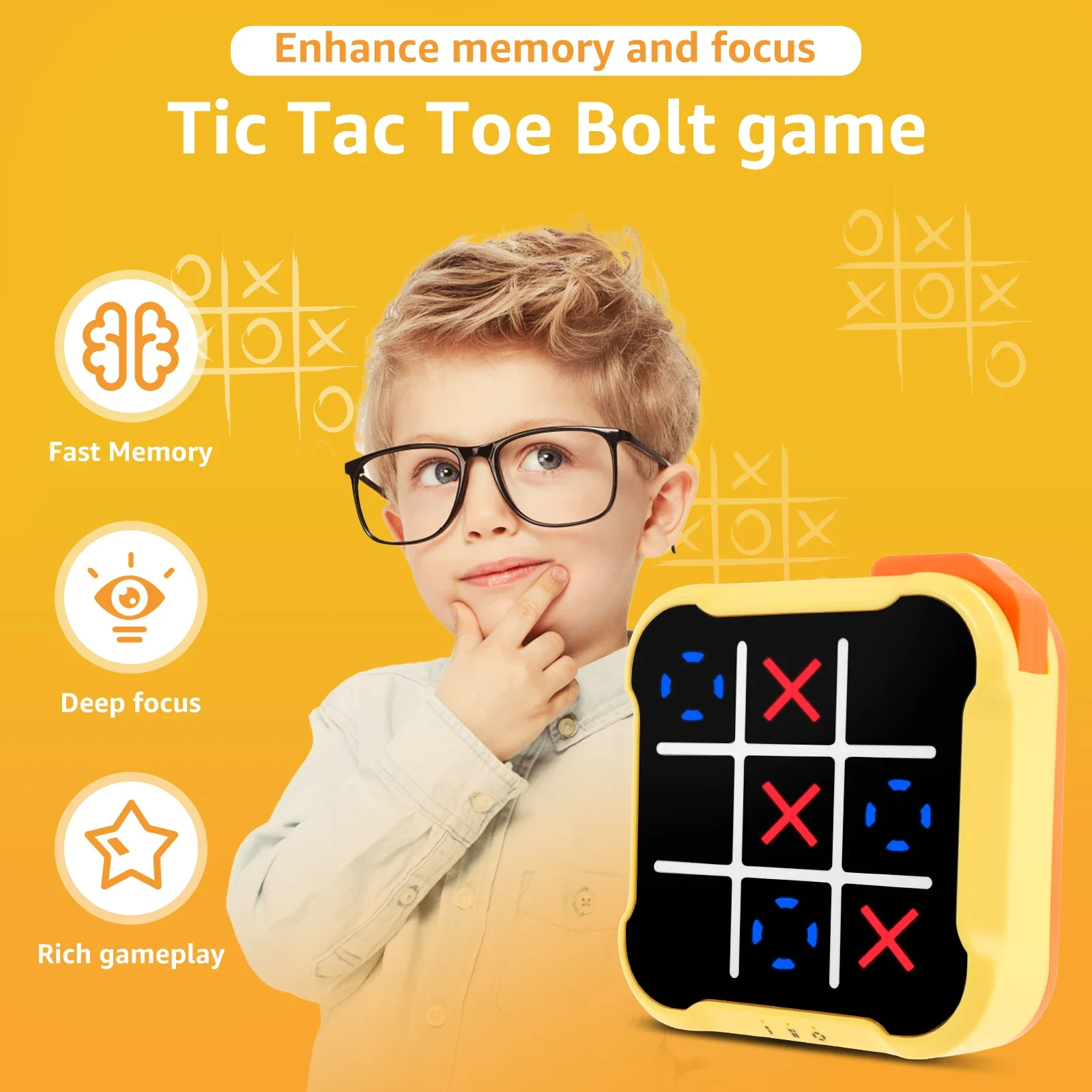 3in1 Electronic TIC-TAC-TOE Bo - Board Game English For Kids 评论和价格