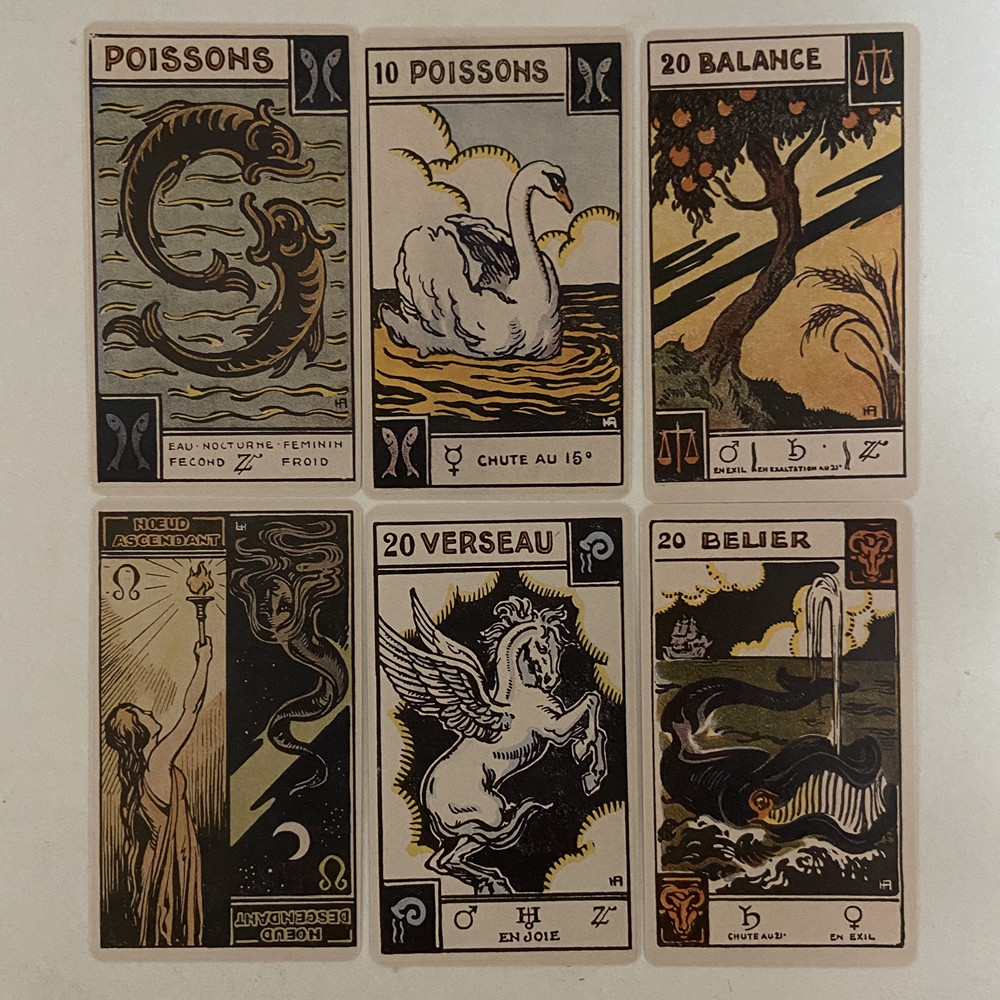 vintage zodiac oracle cards 48 - Board Game Vintage 评论和价格
