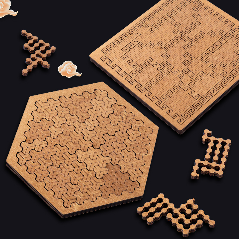 Impossible Wooden Puzzle IQ Pu - Jigsaw Puzzle Adult 评论和价格