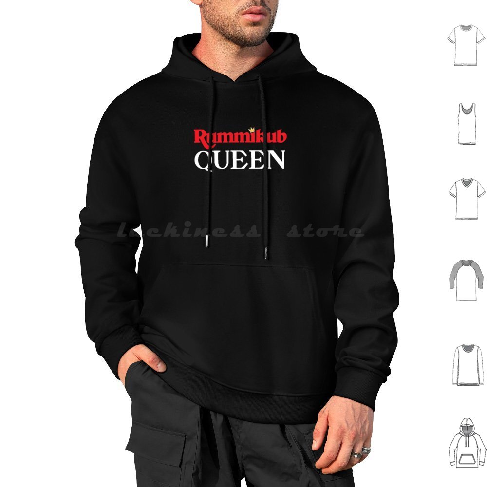 Queen Royal Font Hoodies Long  - Board Game Font 评论和价格