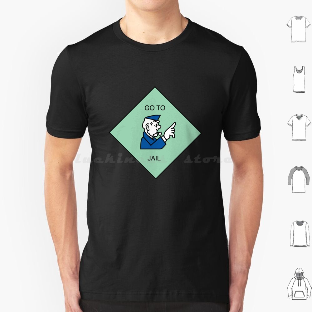 Go To Jail-T Shirt Cotton Men  - Board Game Vintage 评论和价格