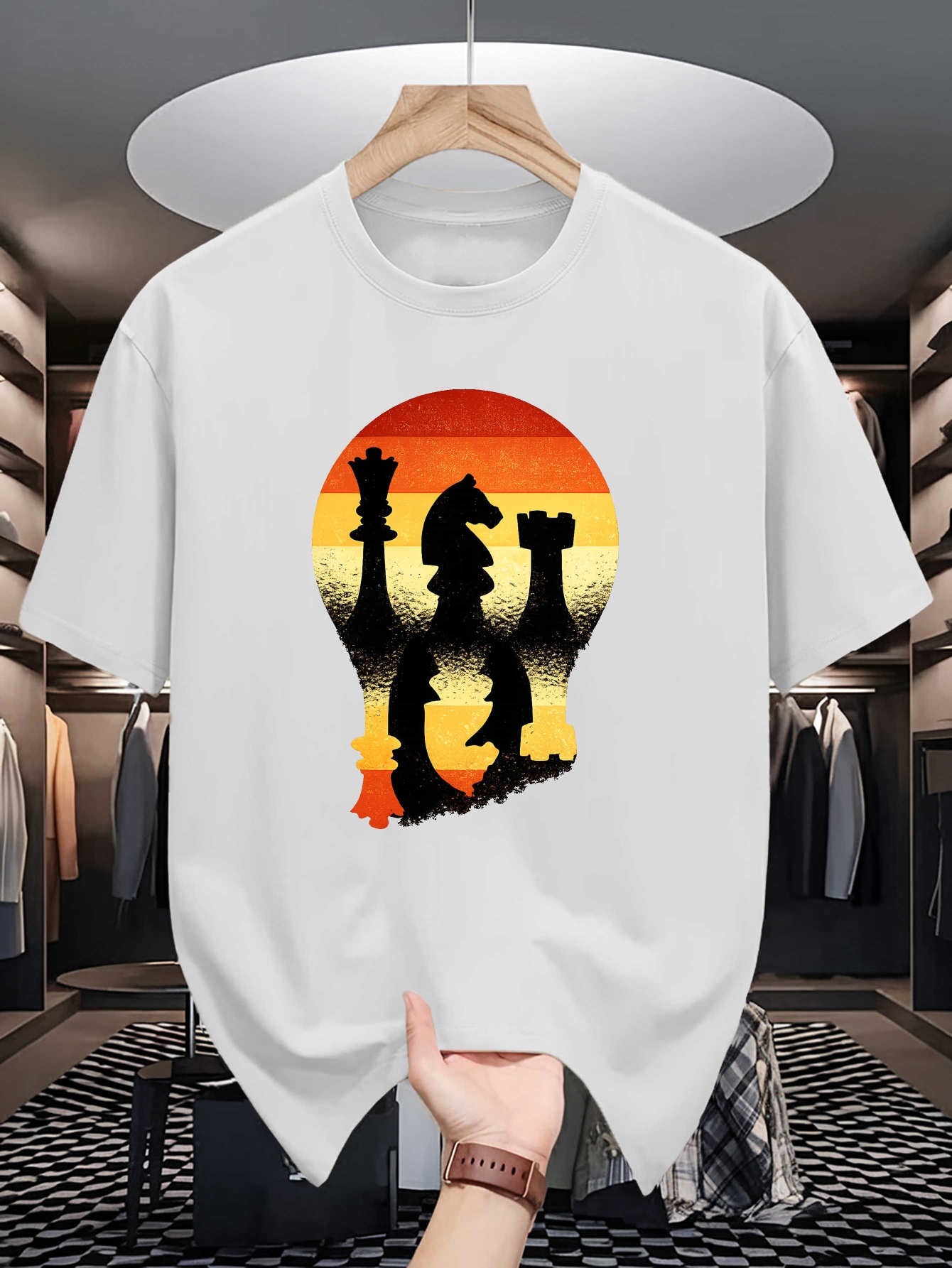 Chess Silhouette Sunset Lightb - Board Game Vintage 评论和价格