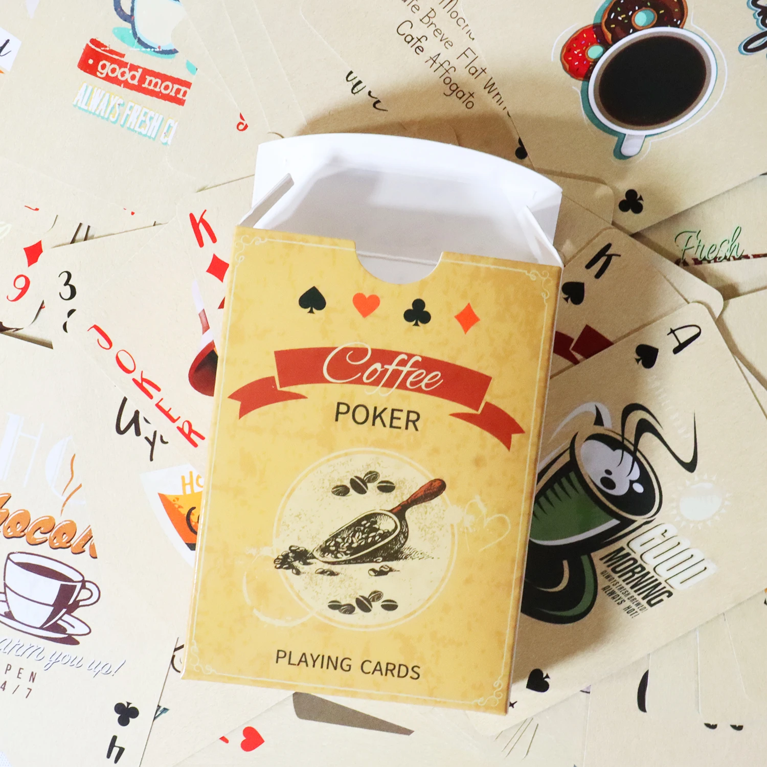 Coffee Paper Playing Cards Vin - Board Game Vintage 评论和价格