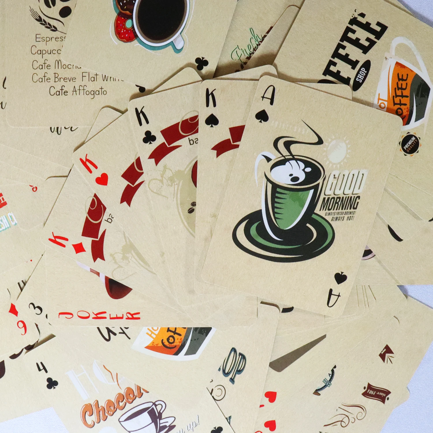 Coffee Paper Playing Cards Vin - Board Game Vintage 评论和价格