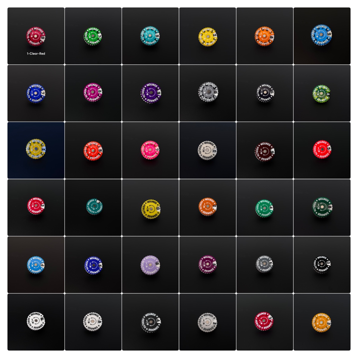 25x25x6mm Wound Tracker Table  - Game Token Counter 评论和价格