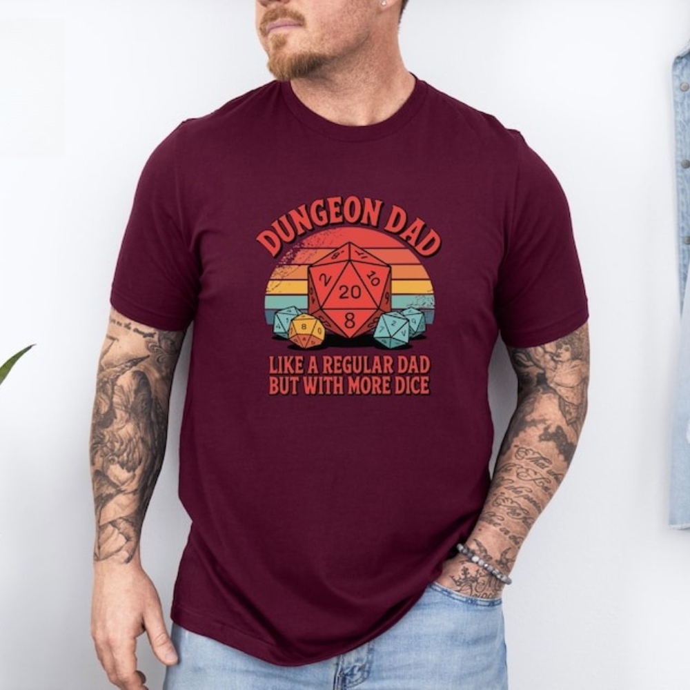 Dungeon Dad Shirt Funny Dungeo - Board Game Night 评论和价格